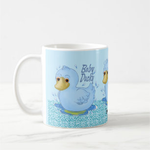 De Café Caneca personalizada Blue Baby Ducky