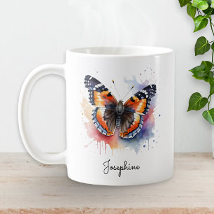 De Café Caneca Personalizada Borboleta Pavão-de-fogo em Aq