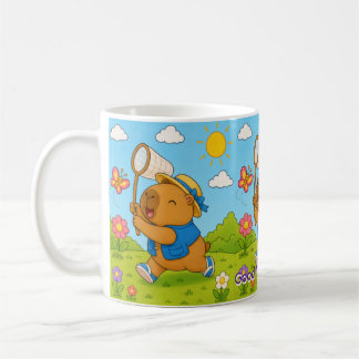 De Café Caneca Personalizada Capivara Kawaii Borboleta
