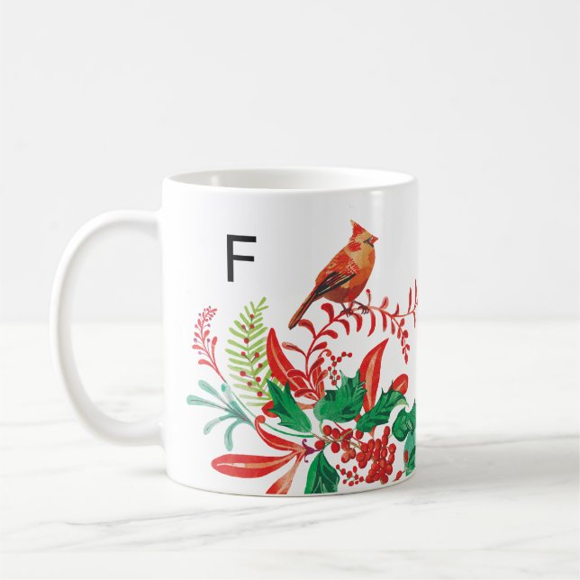 De Café Caneca Personalizada com Monograma Moderno da Card (Esquerda)