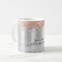 Caneca Personalizada com Nome e Brilho em Rose Gol