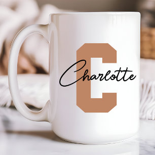 De Café Caneca Personalizada com Nome Inicial como Present