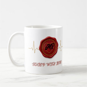 De Café Caneca Personalizada com Selado com Amor – Monogra