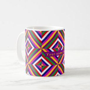 De Café Caneca Personalizada Cosmos-infinito - Amarelo/Rox