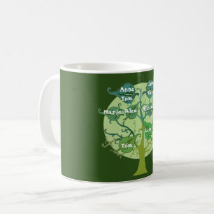 De Café Caneca personalizada costume da árvore genealógi