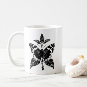 De Café Caneca Personalizada da Borboleta Almirante Vermel