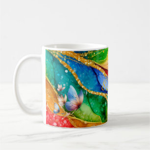 De Café Caneca Personalizada da Borboleta Mística