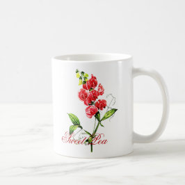 De Café Caneca personalizada da ervilha doce