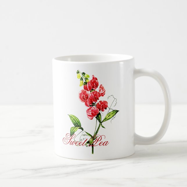 De Café Caneca personalizada da ervilha doce (Direita)