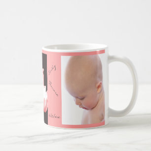 De Café Caneca personalizada da foto das tulipas BEBÉ
