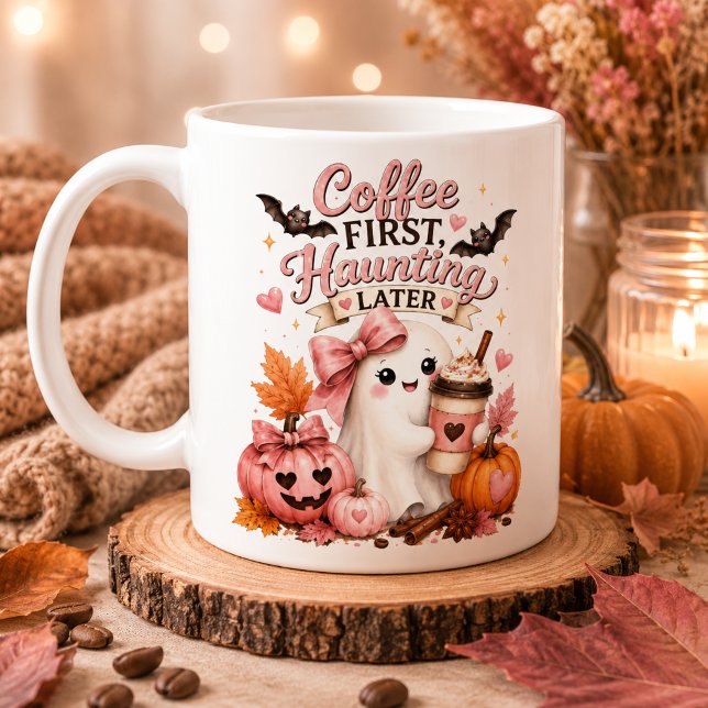 De Café Caneca Personalizada da Temporada da Abóbora com F (Criador carregado)