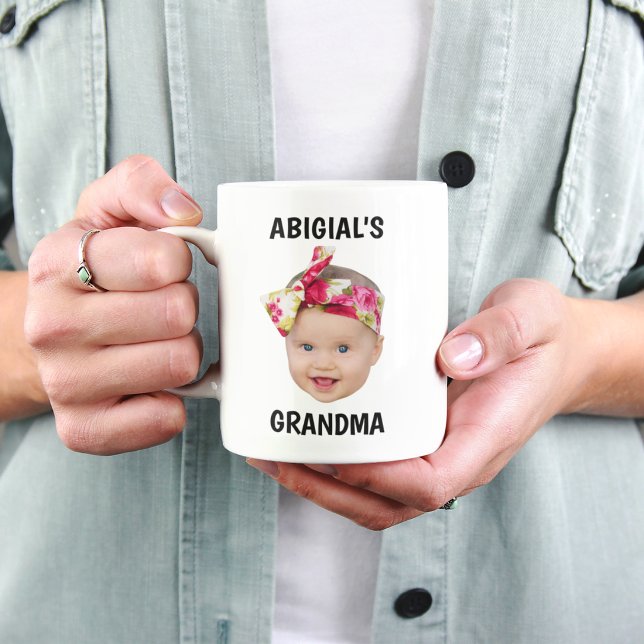 De Café Caneca Personalizada da Vovó com Foto e Nome do Be (Criador carregado)