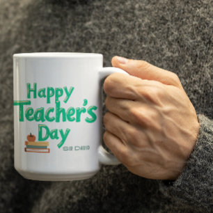 De Café Caneca Personalizada Dia dos Professores Feliz