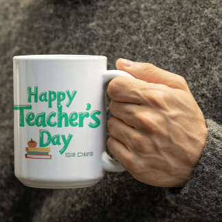 De Café Caneca Personalizada Dia dos Professores Feliz