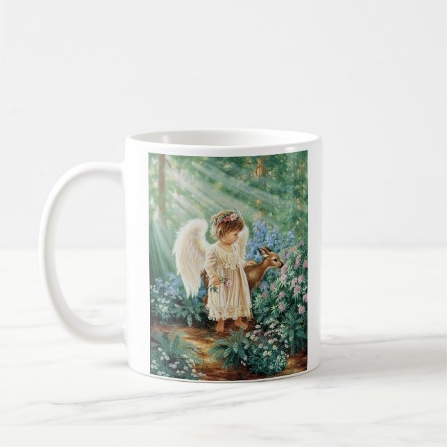 De Café Caneca personalizada do anjo (Esquerda)
