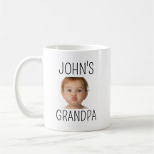 Caneca Personalizada do Avô com Foto Engraçada do
