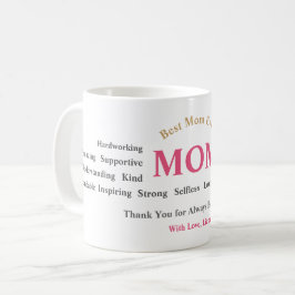 De Café Caneca personalizada do Dia das Mães