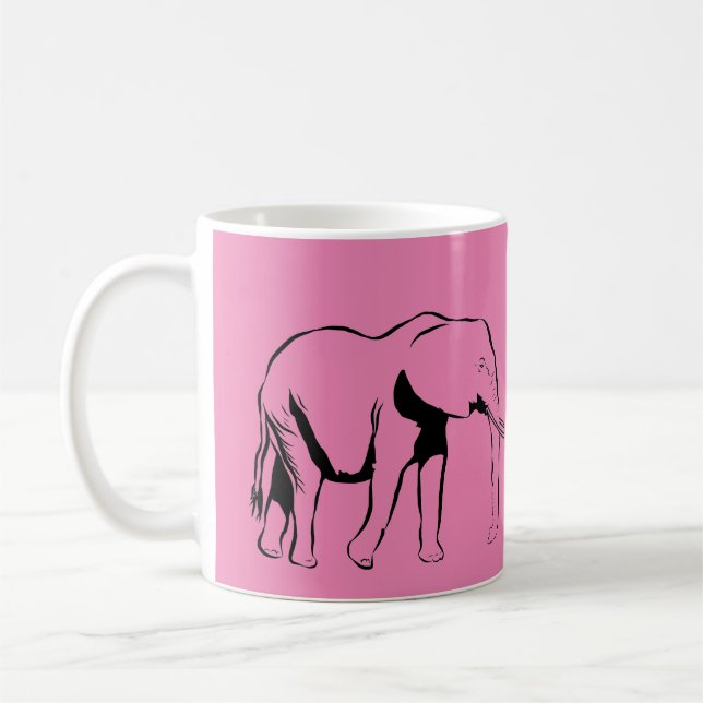 De Café Caneca personalizada do elefante (Esquerda)