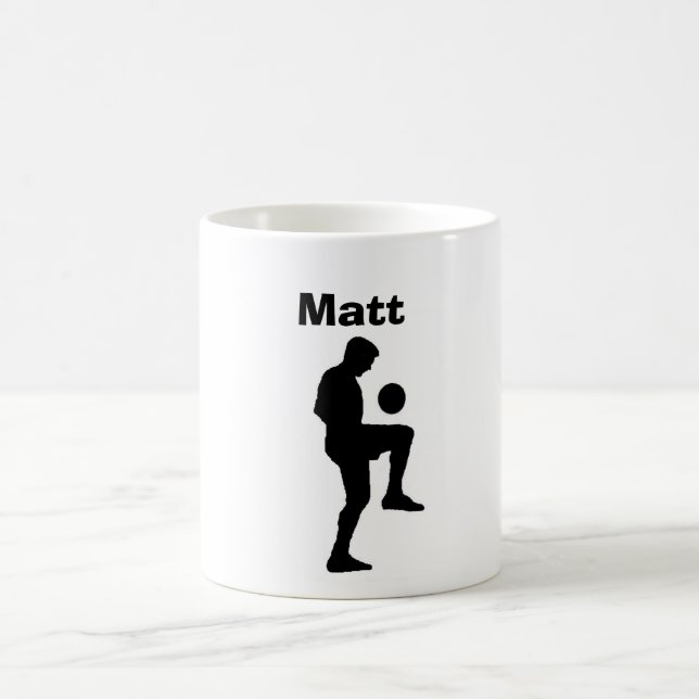 De Café Caneca personalizada do "futebol" (homem) (Centro)