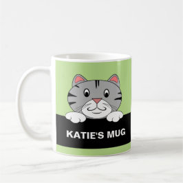 De Café Caneca personalizada do gato dos desenhos animados