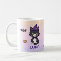 Caneca personalizada do gato smoking para o Hallow