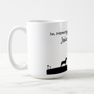 De Café Caneca personalizada do memorial do cão