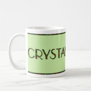 De Café Caneca personalizada do nome do caleidoscópio -