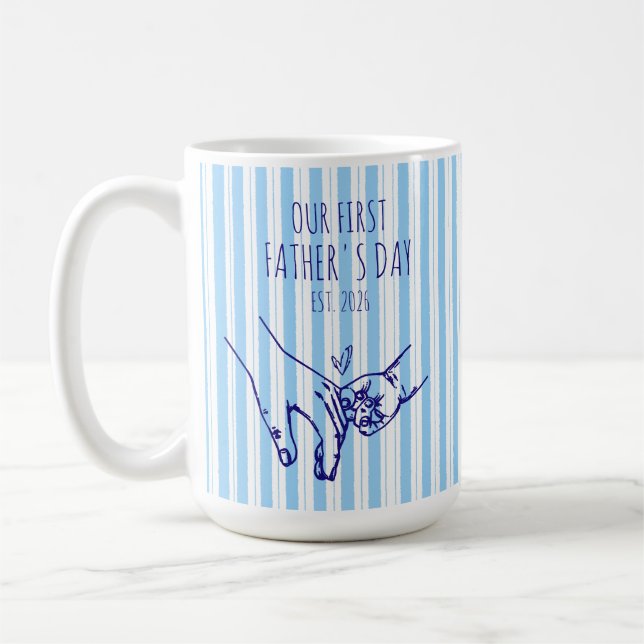 De Café Caneca Personalizada do Nosso Primeiro Dia dos Pai (Esquerda)