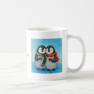De Café Caneca personalizada do pinguim da caneca casal