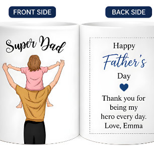 De Café Caneca Personalizada do Super Pai para o Dia dos P