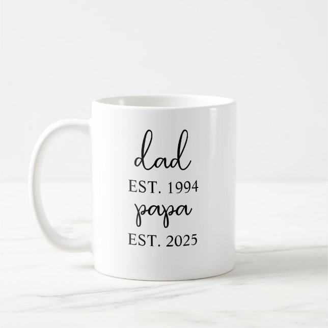De Café Caneca Personalizada do Vô - Est 2025 Presente Nov (Esquerda)