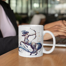 De Café Caneca Personalizada Elegante Sagittarius Zodiac