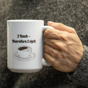De Café Caneca Personalizada Eu Ensino, Portanto Eu Bebo P