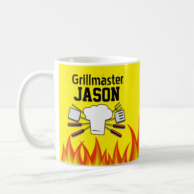De Café Caneca Personalizada Grillmaster Presente para o P (Esquerda)