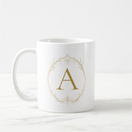 De Café Caneca Personalizada Lírio Champanhe Marfim