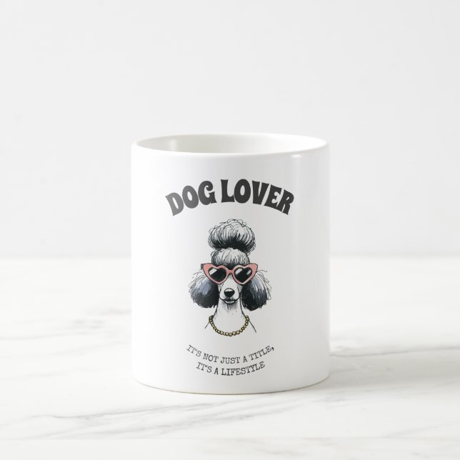 De Café Caneca Personalizada Lover Mug - Poodle Engraçado  (Centro)