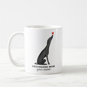 De Café Caneca Personalizada Mãe Greyhound, Caneca com Tex