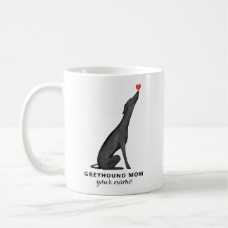 De Café Caneca Personalizada Mãe Greyhound, Caneca com Tex