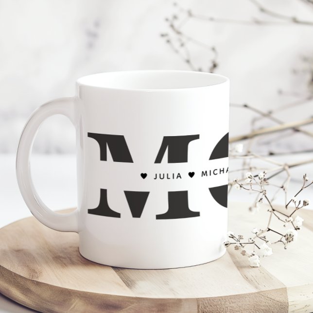 De Café Caneca Personalizada Mãe Preto e Branco (Criador carregado)