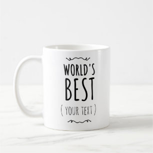 De Café Caneca Personalizada Melhor do Mundo, Personalizáv