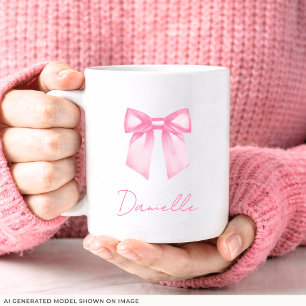 De Café Caneca Personalizada Moderna Elegante com Nome e L