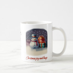 De Café Caneca personalizada Natal Alegria e Abraços