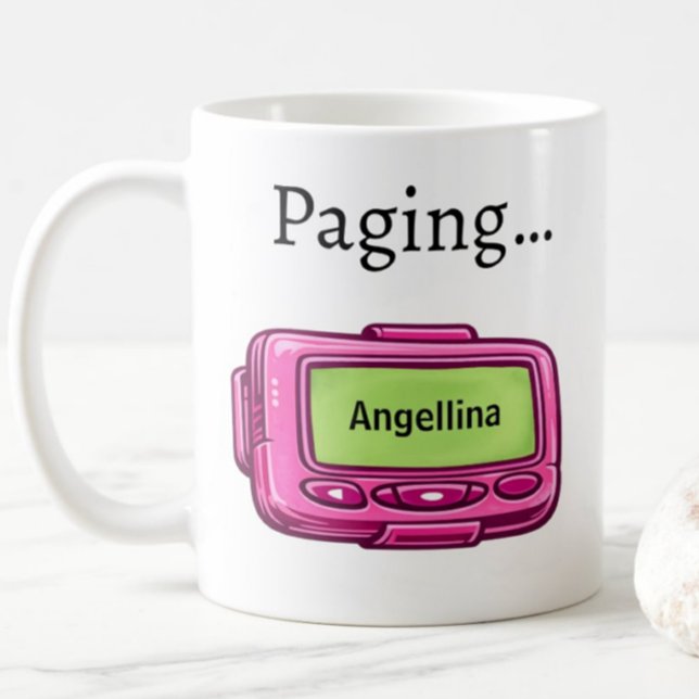 De Café Caneca Personalizada Nome Divertido Pager (Criador carregado)