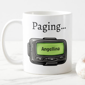 De Café Caneca Personalizada Nome Divertido Presente Pager