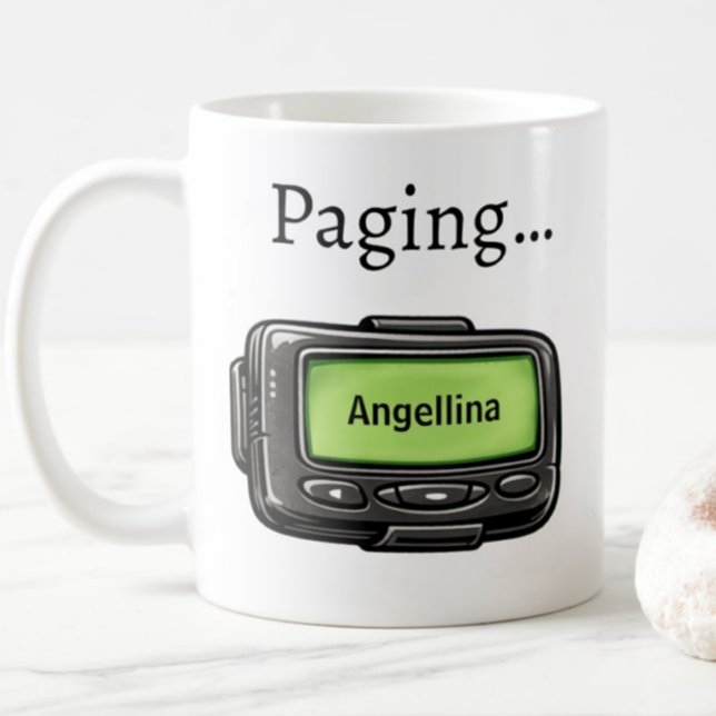 De Café Caneca Personalizada Nome Fun Pager Presente Engra (Criador carregado)