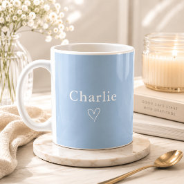 De Café Caneca Personalizada Nome Minimalista