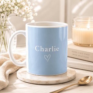 De Café Caneca Personalizada Nome Minimalista
