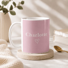 De Café Caneca Personalizada Nome Minimalista