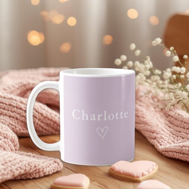 De Café Caneca Personalizada Nome Minimalista (Criador carregado)