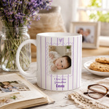 Caneca Personalizada para Avó com Foto do Bebê